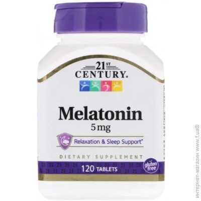   21st Century Melatonin 5 mg 120 Tabs CEN-27087 (000000142)