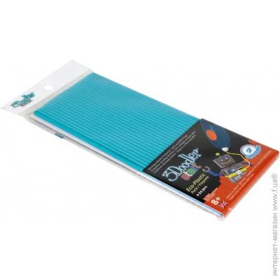 3Doodler Набір стержнів для 3D-ручки блакитний 3DS-ECO05-BLUE-24 3Doodler Набір стержнів для 3D-ручки блакитний 3DS-ECO05-BLUE-24