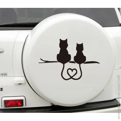 3M Наклейка в авто Влюбленные коты 17,8 х10,8 см Черный (3104) 3M Наклейка в авто Влюбленные коты 17,8 х10,8 см Черный (3104)