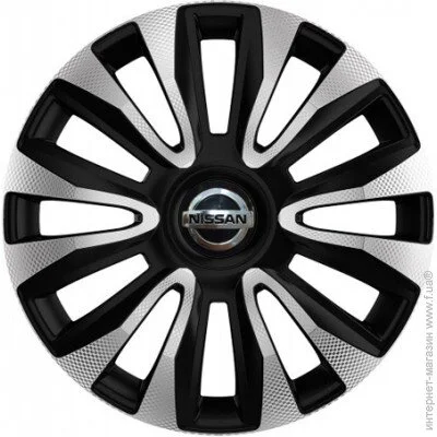   4 Racing Avalon Carbon Silver-Black R14 4  (  Nissan) (avalon-carbon-s-bl-r14-nissan)