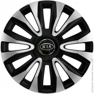   4 Racing Avalon Carbon Silver-Black R15 4  (  Kia) (avalon-carbon-s-bl-r15-kia)