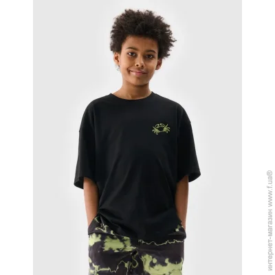 Футболка 4F ФутболкаJWSS25TTSHM1914-20S р.152 чорний Футболка 4F ФутболкаJWSS25TTSHM1914-20S р.152 чорний