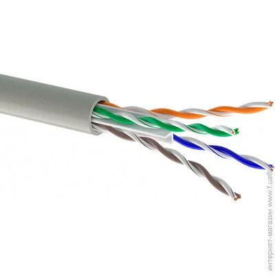   -HF- (250) 4 * 2 * 0,57 (U / UTP-cat.6 LSOH), OK-net, CU,  . , 305.