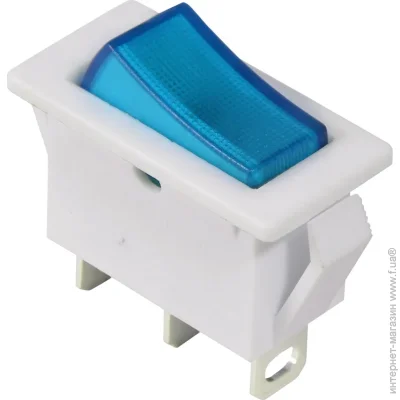 Аско-Укрем KCD3-101N-13 BL/WH 1 клав. з підсвічуванням (синя) (A0140040040) Аско-Укрем KCD3-101N-13 BL/WH 1 клав. з підсвічуванням (синя) (A0140040040)