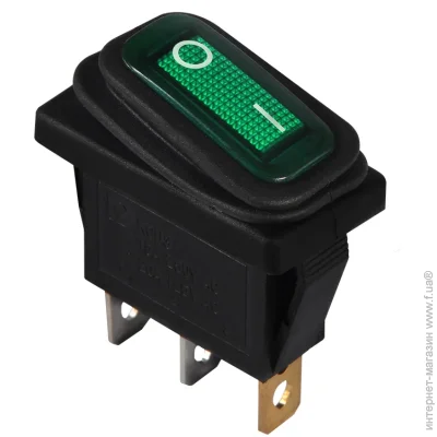 Аско-Укрем KCD3-101NW GR/B 1 клав. из подсв. и защитой (зеленая) (A0140040035) Аско-Укрем KCD3-101NW GR/B 1 клав. из подсв. и защитой (зеленая) (A0140040035)