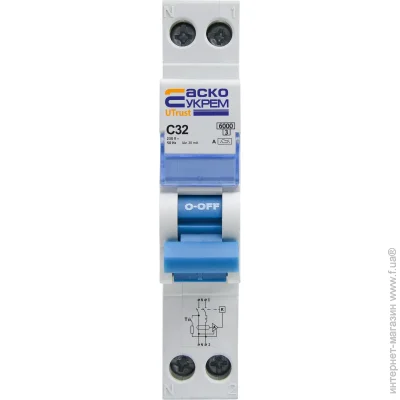   -  UTrust 1P+ N (18 mm) 32 C 30mA A (A0010210156)