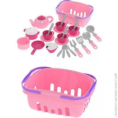 Посуд Технок Кухонний набір "Кухонька" у кошику (7181) Посуд Технок Кухонний набір "Кухонька" у кошику (7181)