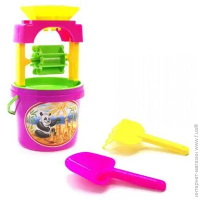 Юника Набор для песочницы «Панда» с мельницей розовый (TS271195137109) Юника Набор для песочницы «Панда» с мельницей розовый (TS271195137109)