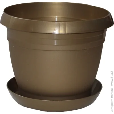 Оранжерея Горщик для квітів «Перлина» круглий 3,5 л. Оранжерея Горщик для квітів «Перлина» круглий 3,5 л.