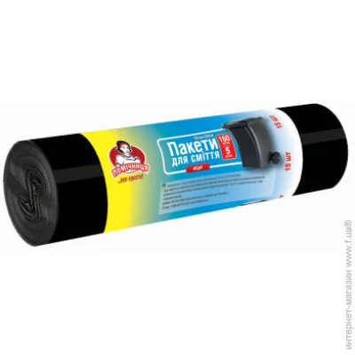 Мешки для мусора Помічниця Мусорные пакеты Помощница 160 л 5 шт. (4820164966105) Мешки для мусора Помічниця Мусорные пакеты Помощница 160 л 5 шт. (4820164966105)