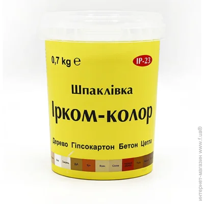 Ірком Шпаклівка для дерева ІР-23 дуб 700 мл Ірком Шпаклівка для дерева ІР-23 дуб 700 мл