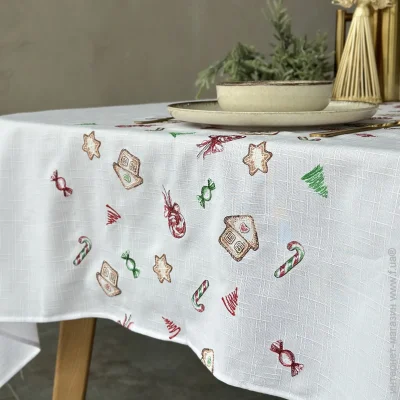 Едельвіка Скатерть Рождество 426-25/09 130x140 см белый Едельвіка Скатерть Рождество 426-25/09 130x140 см белый