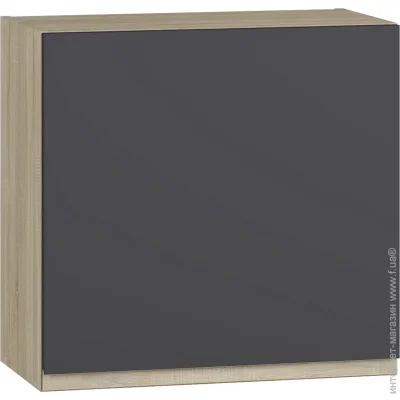 Грейд Шкаф верхний под вытяжку МС Джетта 60х57,7х31,7 см, графит серый/дуб сонома Грейд Шкаф верхний под вытяжку МС Джетта 60х57,7х31,7 см, графит серый/дуб сонома
