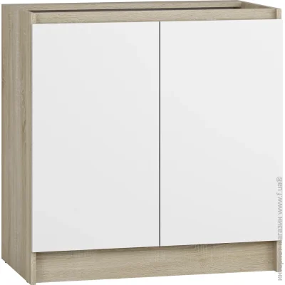 Грейд Тумба нижняя МС Снежана 80х82х47 см белый/дуб сонома Грейд Тумба нижняя МС Снежана 80х82х47 см белый/дуб сонома