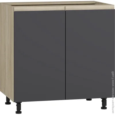 Грейд Тумба нижняя МС Джетта 80х82х54,5 см, графит серый/дуб сонома Грейд Тумба нижняя МС Джетта 80х82х54,5 см, графит серый/дуб сонома