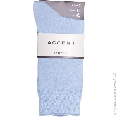 Акцент  Носки мужские 0 0223 413 р.27-29 голубой Акцент  Носки мужские 0 0223 413 р.27-29 голубой