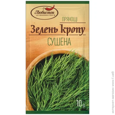 Спеції Любисток Зелень кропу сушена 10 г Спеції Любисток Зелень кропу сушена 10 г