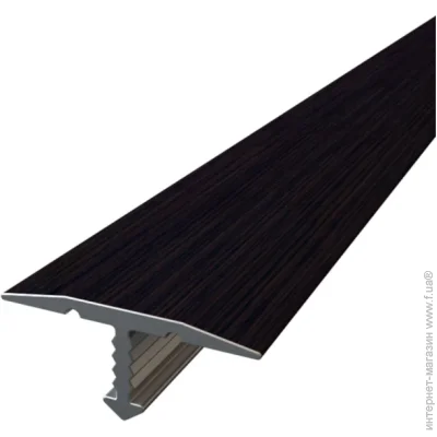 Поріжок Алюпро Тавровий профіль гладкий 18х2710 мм венге Поріжок Алюпро Тавровий профіль гладкий 18х2710 мм венге