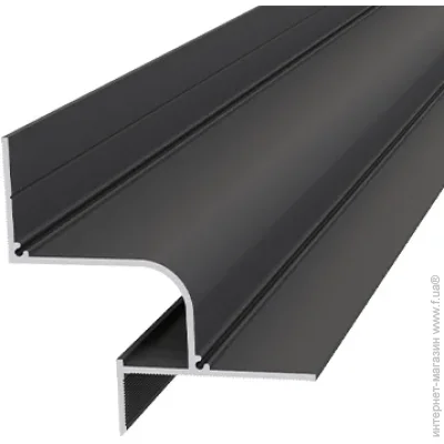 Алюпро Профіль тіньового шва ПАС-3856 RAL-9005 мат 3 м Алюпро Профіль тіньового шва ПАС-3856 RAL-9005 мат 3 м