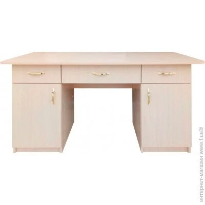 Макси-Мебель Стіл письмовий Фенікс (плюс) двохтумбовий (ширина 1300) Дуб молочний (10213) Макси-Мебель Стіл письмовий Фенікс (плюс) двохтумбовий (ширина 1300) Дуб молочний (10213)