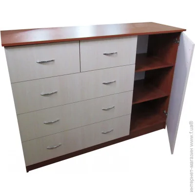 Макси-Мебель Комод Клуб (плюс) Яблоня локарно/Дуб сонома (5102827) Макси-Мебель Комод Клуб (плюс) Яблоня локарно/Дуб сонома (5102827)