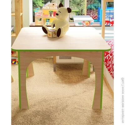 Макси-Мебель Стол Кроша Дуб молочный (зеленая кромка)(9095) Макси-Мебель Стол Кроша Дуб молочный (зеленая кромка)(9095)