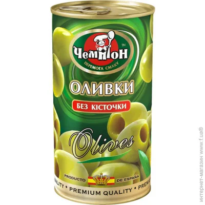 Чемпіон Оливки без кісточок (ключ) 370мл_Преміум (4820149481753) Чемпіон Оливки без кісточок (ключ) 370мл_Преміум (4820149481753)