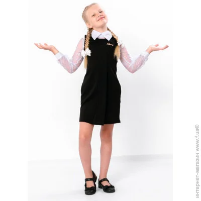 Сарафан шкільний для дівчинки Носи Своє 128 Чорний (6051-065-v9) (p-2743-124388) Сарафан шкільний для дівчинки Носи Своє 128 Чорний (6051-065-v9) (p-2743-124388)