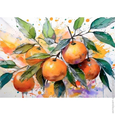 Картина Арт Фемелі Репродукція Мандаринки 35x50 см Картина Арт Фемелі Репродукція Мандаринки 35x50 см
