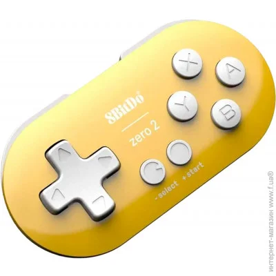  8BitDo Zero 2 Bluetooth Gamepad Yellow (80EH)