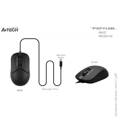  A4Tech FM12ST Black (1606347)