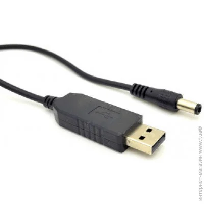   ACCLAB USB to DC, 5,52,5 , 12V, 1A, 1  Black (1283126552847)