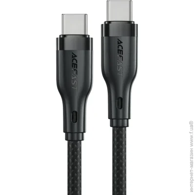 Acefast C8-03 USB Type-C to USB Type-C 60W 1.2m Black (6974316282716)