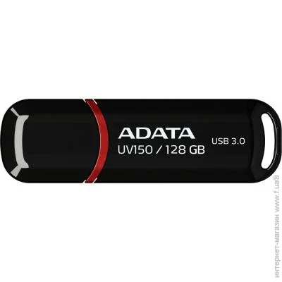  USB 3.0 ADATA UV150 128GB Black (AUV150-128G-RBK)