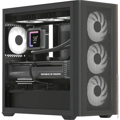  AeroCool D301A-G-BK-v2 Black (ACCS-DS03043.11)