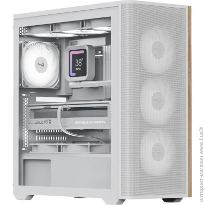  AeroCool D501A-G-WT-v2 White (ACCM-DS01043.21)