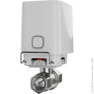 Кран з електроприводом Ajax Бездротовий кран перекриття води з дистанційним керуванням WaterStop" (DN 15) білий Кран з електроприводом Ajax Бездротовий кран перекриття води з дистанційним керуванням WaterStop" (DN 15) білий