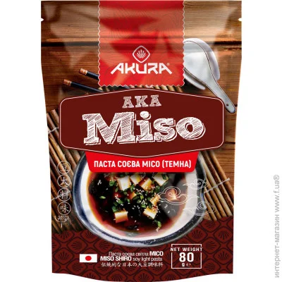 Мисо паста темная 80 г (4820178462617) Мисо паста темная 80 г (4820178462617)