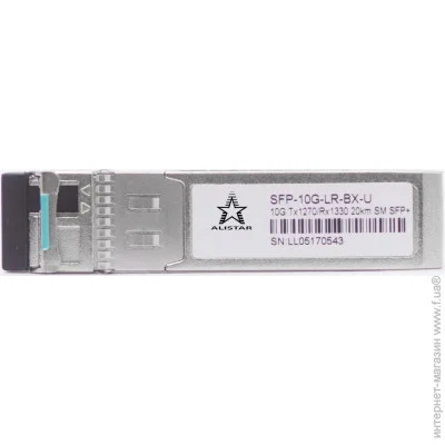 Alistar SFP+ 10GBASE-BX 1SM WDM LC 20KM TX1270/RX1330nm DOM (SFP-10G-LR-BX-U)