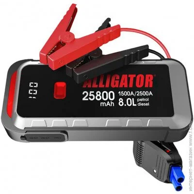   Alligator Jump Starter 1500A/2500A 25800mAh  Smart- JS847
