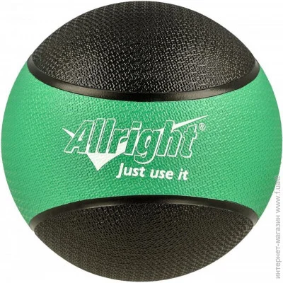 Allright Медицинский мяч 3 кг зеленый - FIPW3 (M-1395305) Allright Медицинский мяч 3 кг зеленый - FIPW3 (M-1395305)