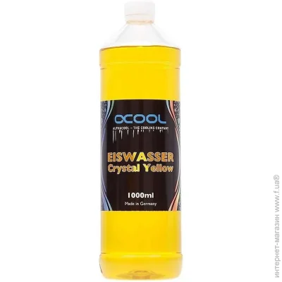   Alphacool Eiswasser Crystal Yellow premixed coolant 1000ml (18546)