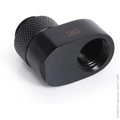 Գ Alphacool Eiszapfen 16mm off set fitting rotatable - black (17601)