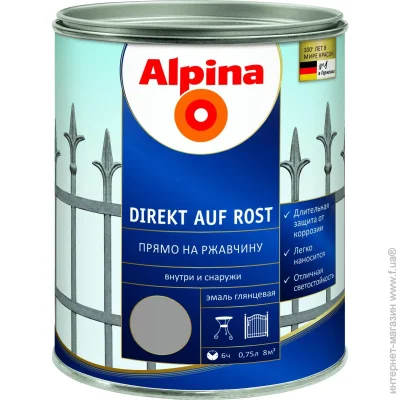 Alpina   Direkt auf Rost 3  1 RAL6005   0,75