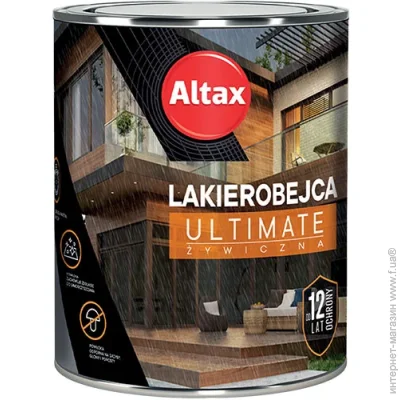 Altax Декоративний та захисний засіб для деревини ULTIMATE каштан сатиновий глянець 5 л Altax Декоративний та захисний засіб для деревини ULTIMATE каштан сатиновий глянець 5 л