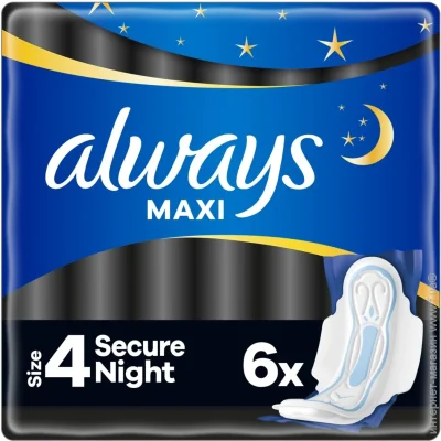 ó㳺  Always  㳺 Maxi Secure Night ( 4) 6 .