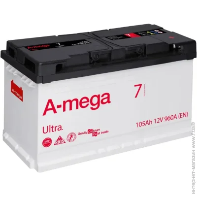   A-Mega ULTRA 105Ah 960A 12V +  