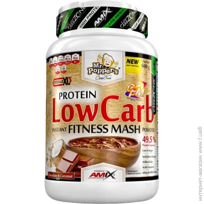 Amix Mr.Poppers - Low Carb Fitness Mash - 600  - - (822129)