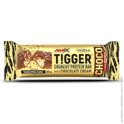 Amix Tigger Choco Crunchy Protein Bar 20  60 g Marzipan (000026232)