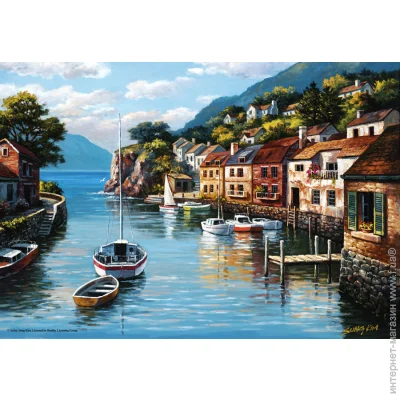 Пазл класичний Anatolian Пазли "Село на воді", 500 Елементів (3535) Пазл класичний Anatolian Пазли "Село на воді", 500 Елементів (3535)